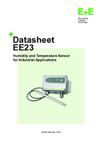 Thumbnail of document Data Sheet - EE23 Industrial Humidity/Temperature Transmitter